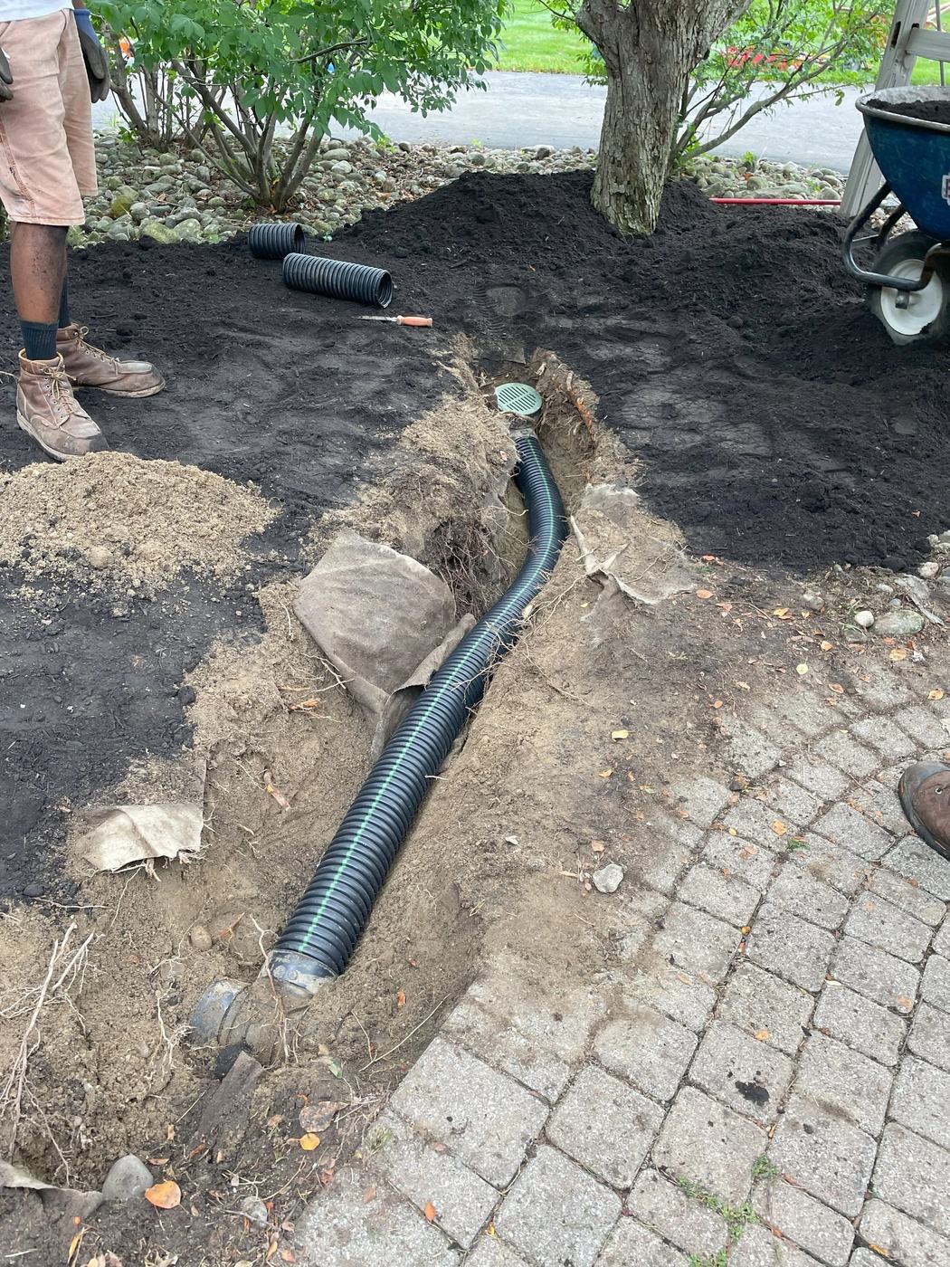 Sump and dry well installation