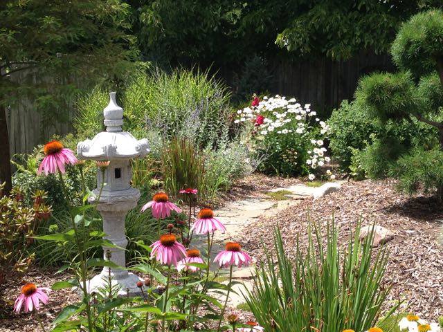 Japanese garden stone placement