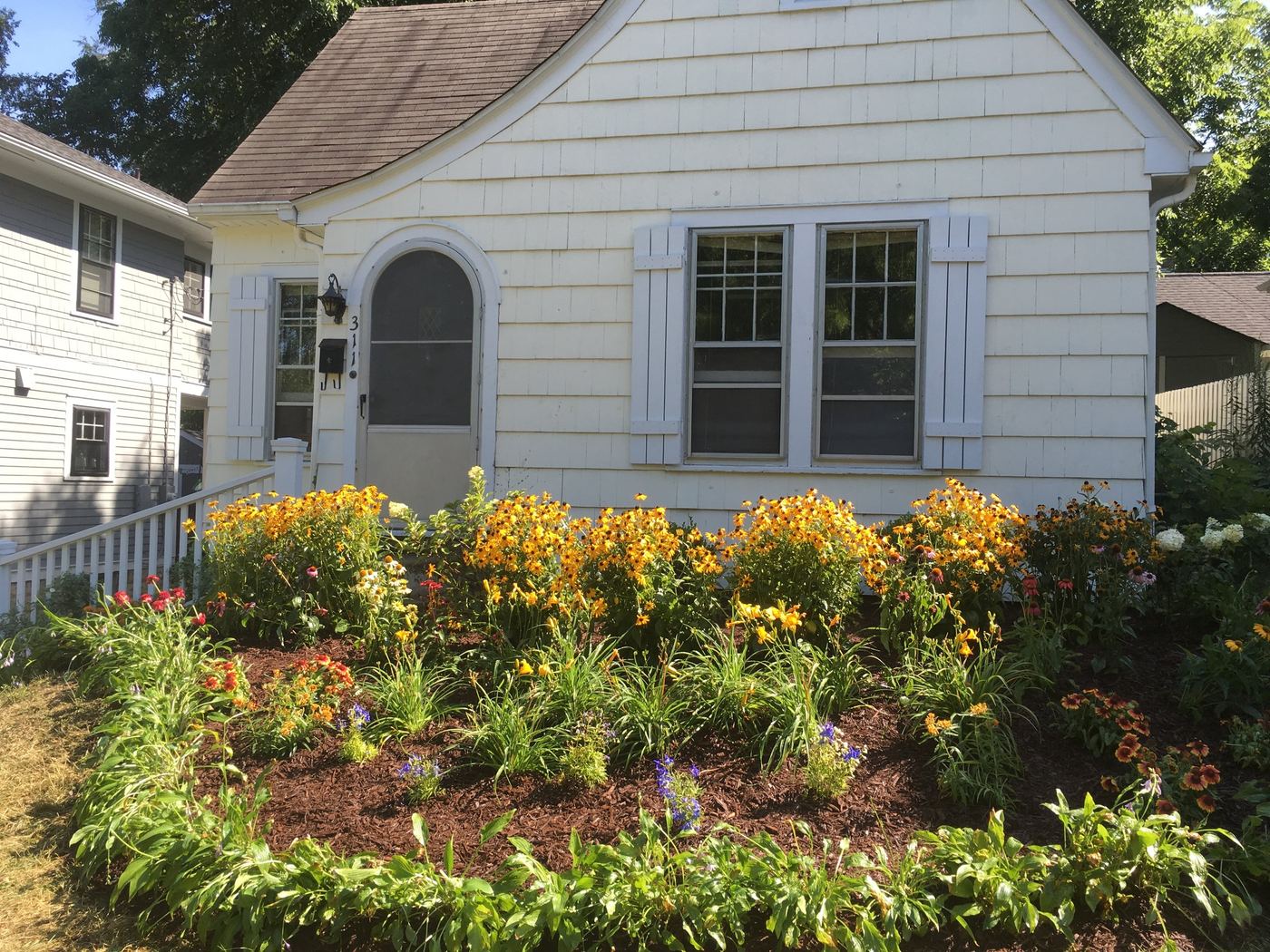 Cottage and butterfly garden
