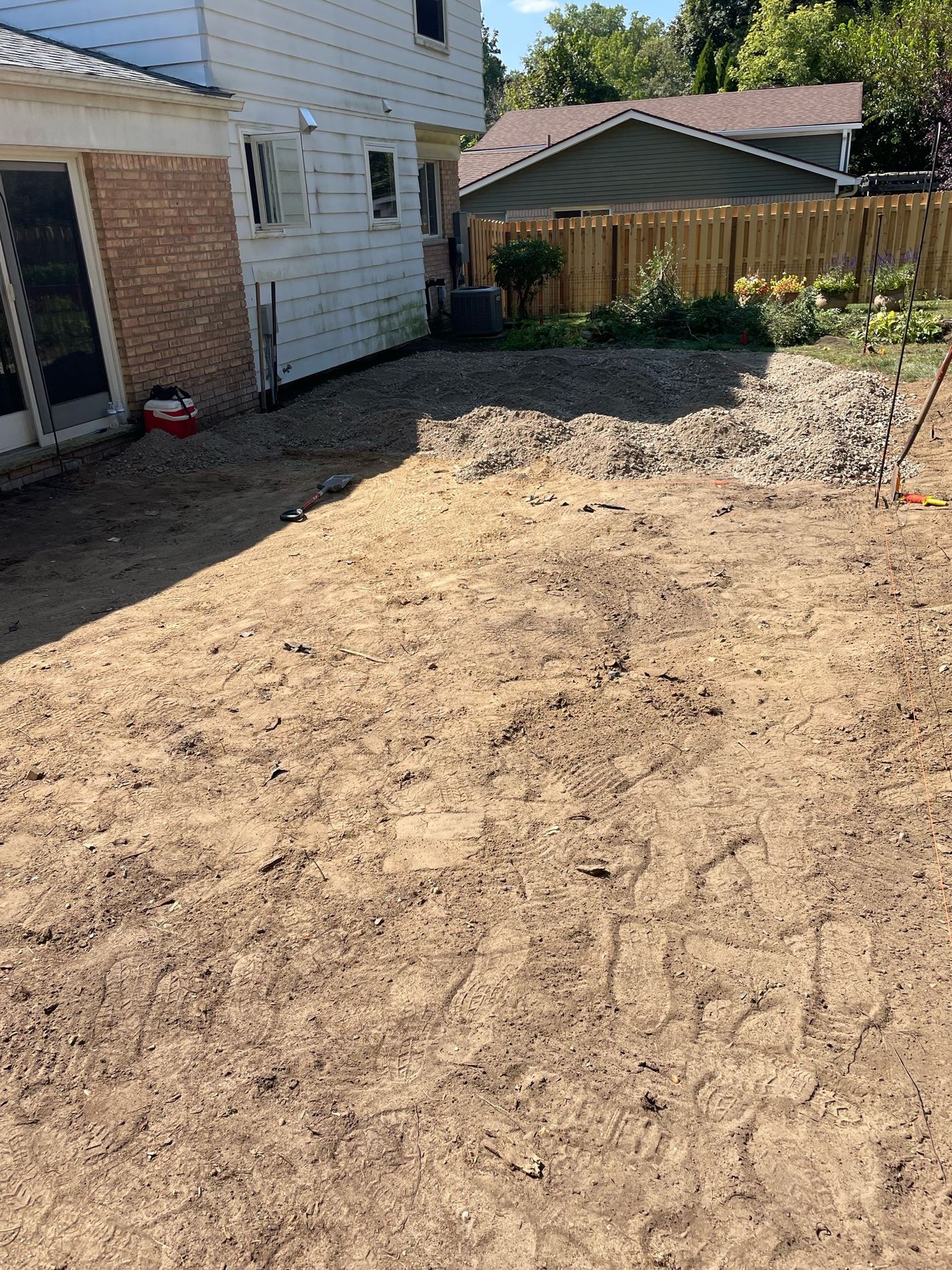 Custom patio installation