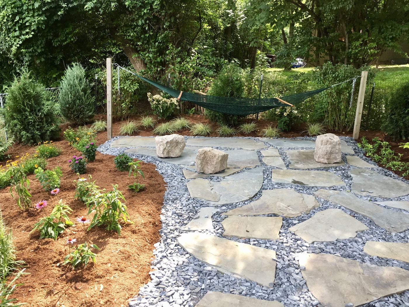 Meditation garden quiet corner