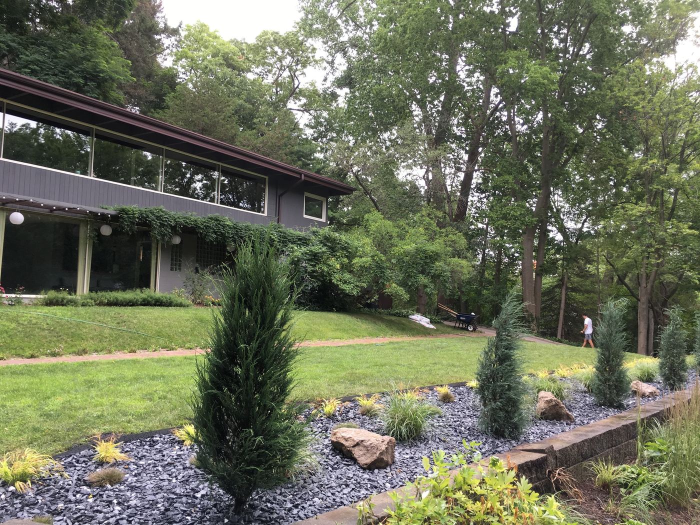 Modern garden overview