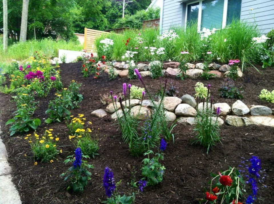 Prairie planting in season