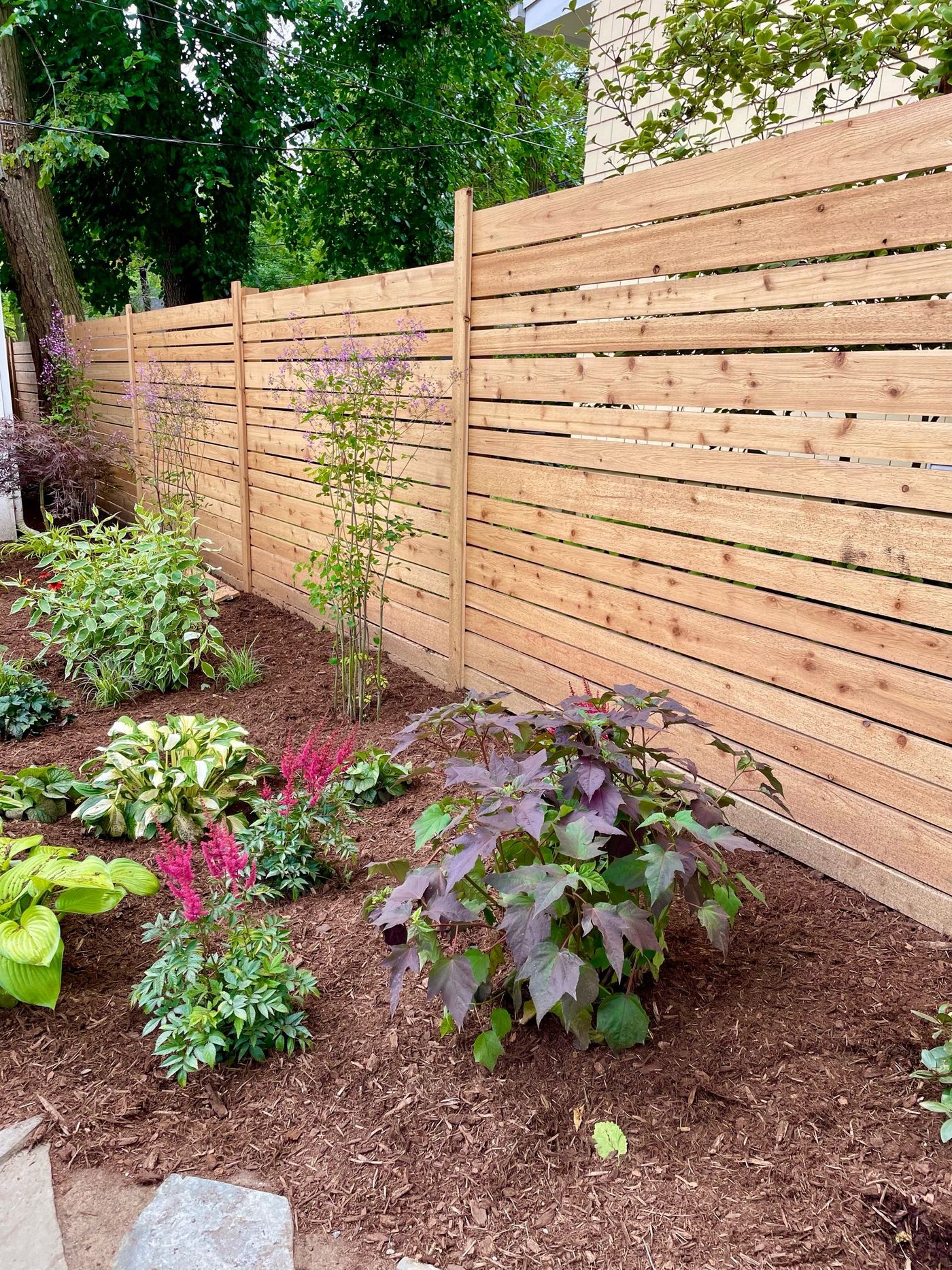 Transformed garden space