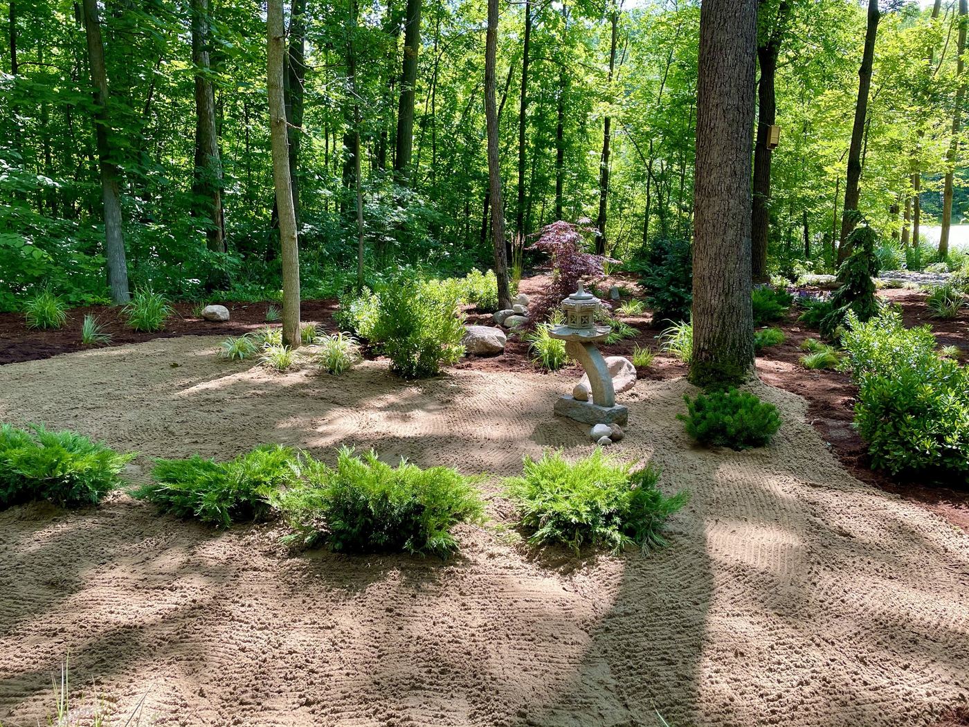 Zen garden stone grouping
